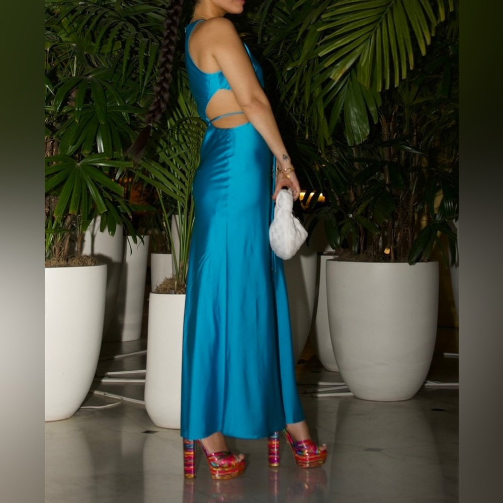Alexis blue maxi dress